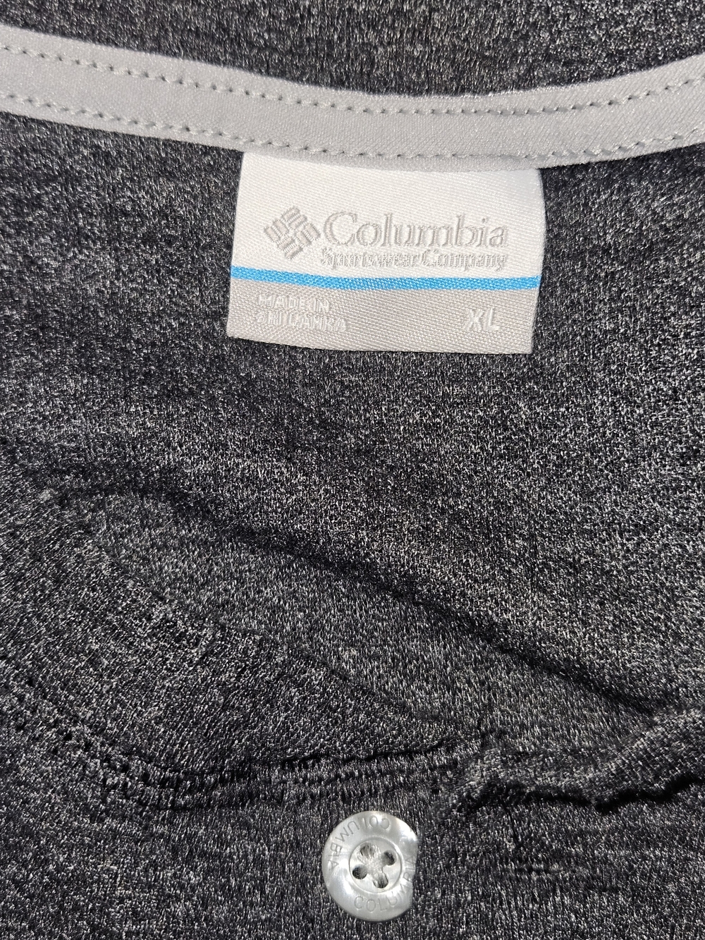 Columbia Dark Gray Thermal Henley Pullover - Picture 3 of 4